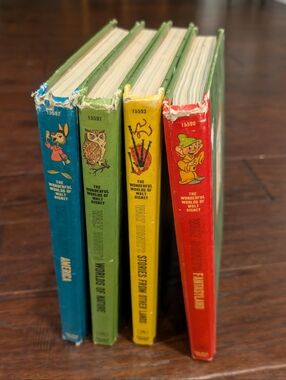 Vintage 1960s DISNEY the Wonderful World Of Walt Disney Book Set Lot Of 4